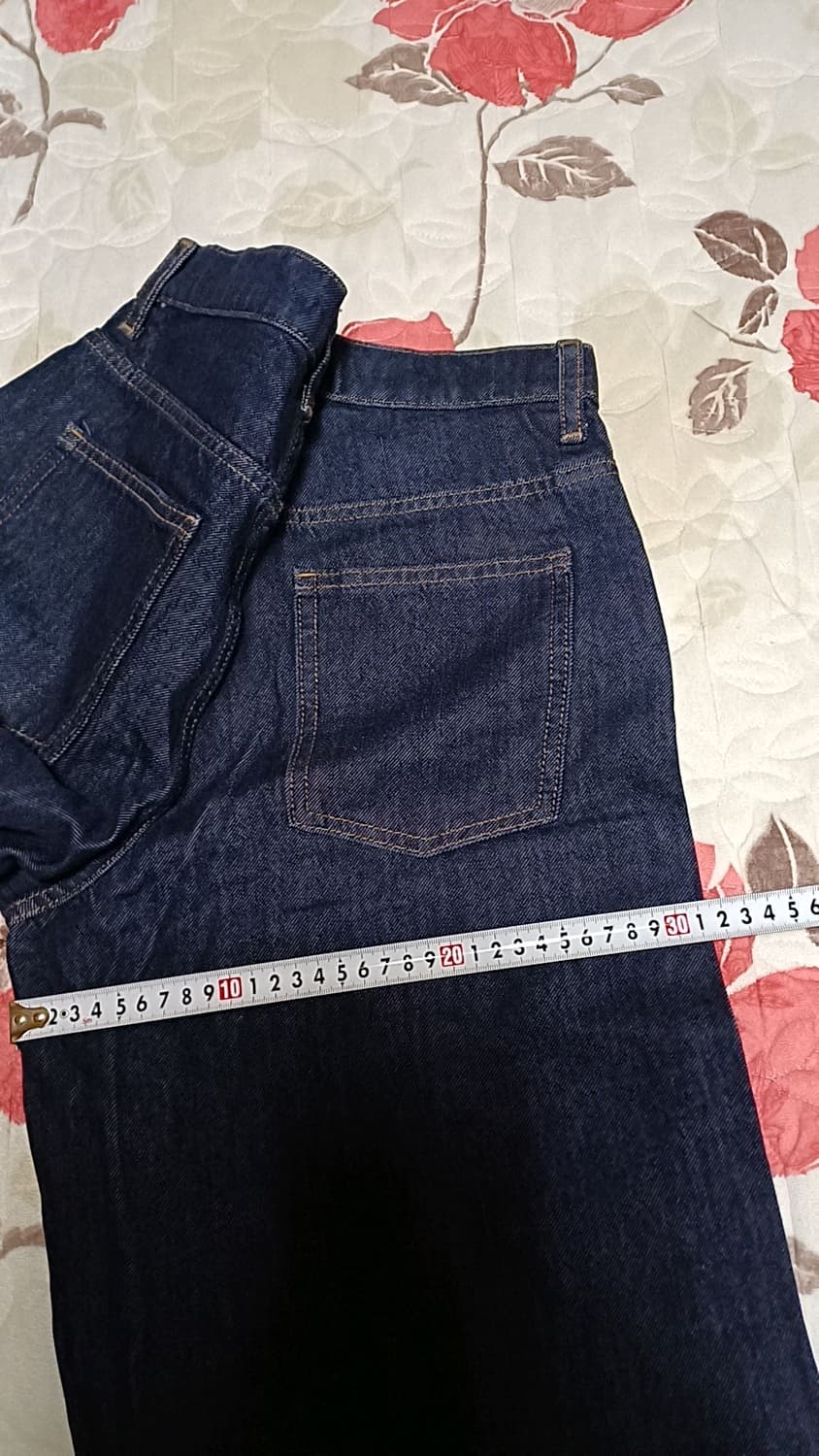 유니클로 미사용 와이드데님팬츠 실측26인치 기장97 상품이미지9