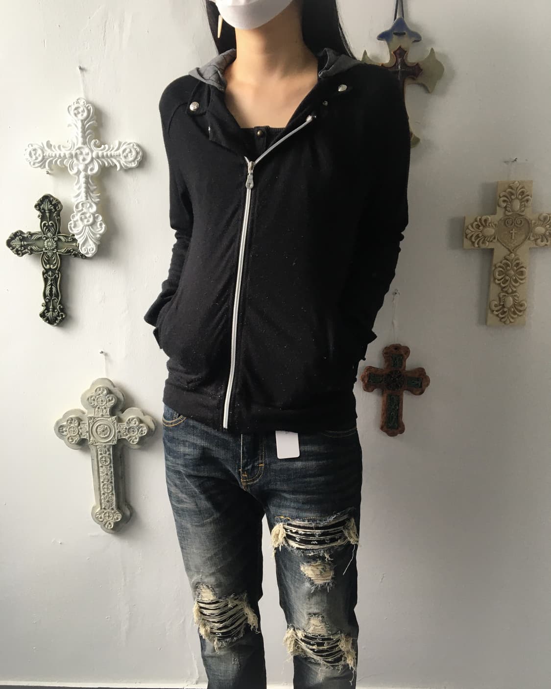 In the attic hood layered zip up 상품이미지5