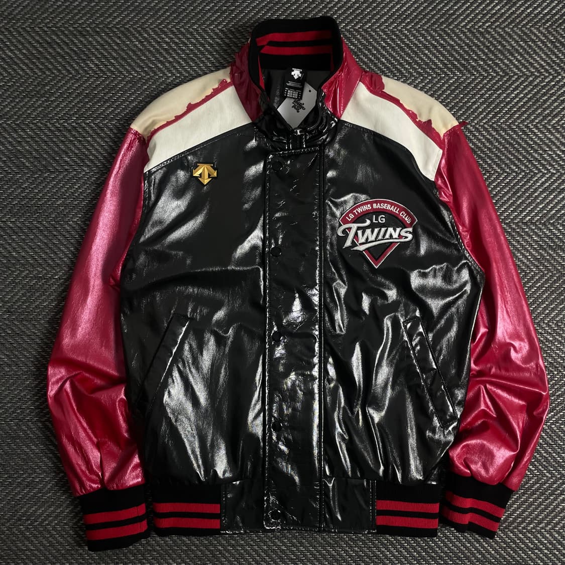 데상트 KBO Lg 트윈스 유광 바시티 자켓o 3513 상품이미지3