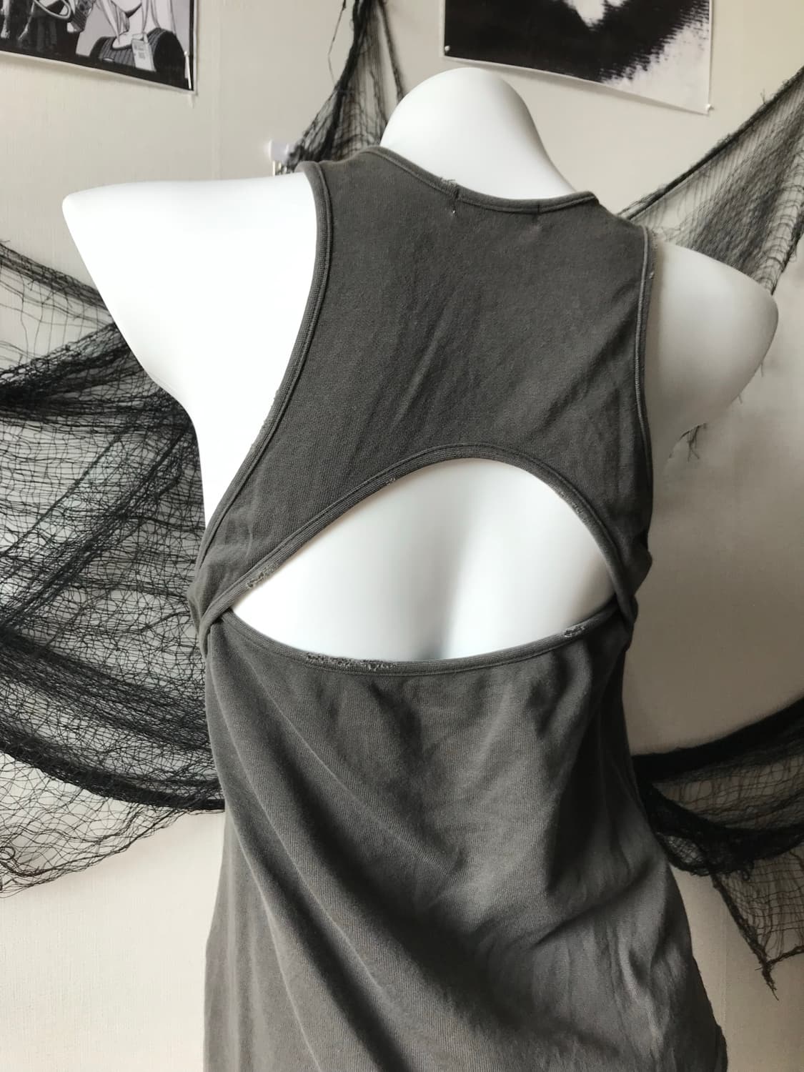 Punk 00s mood printing sleeveless   상품이미지4