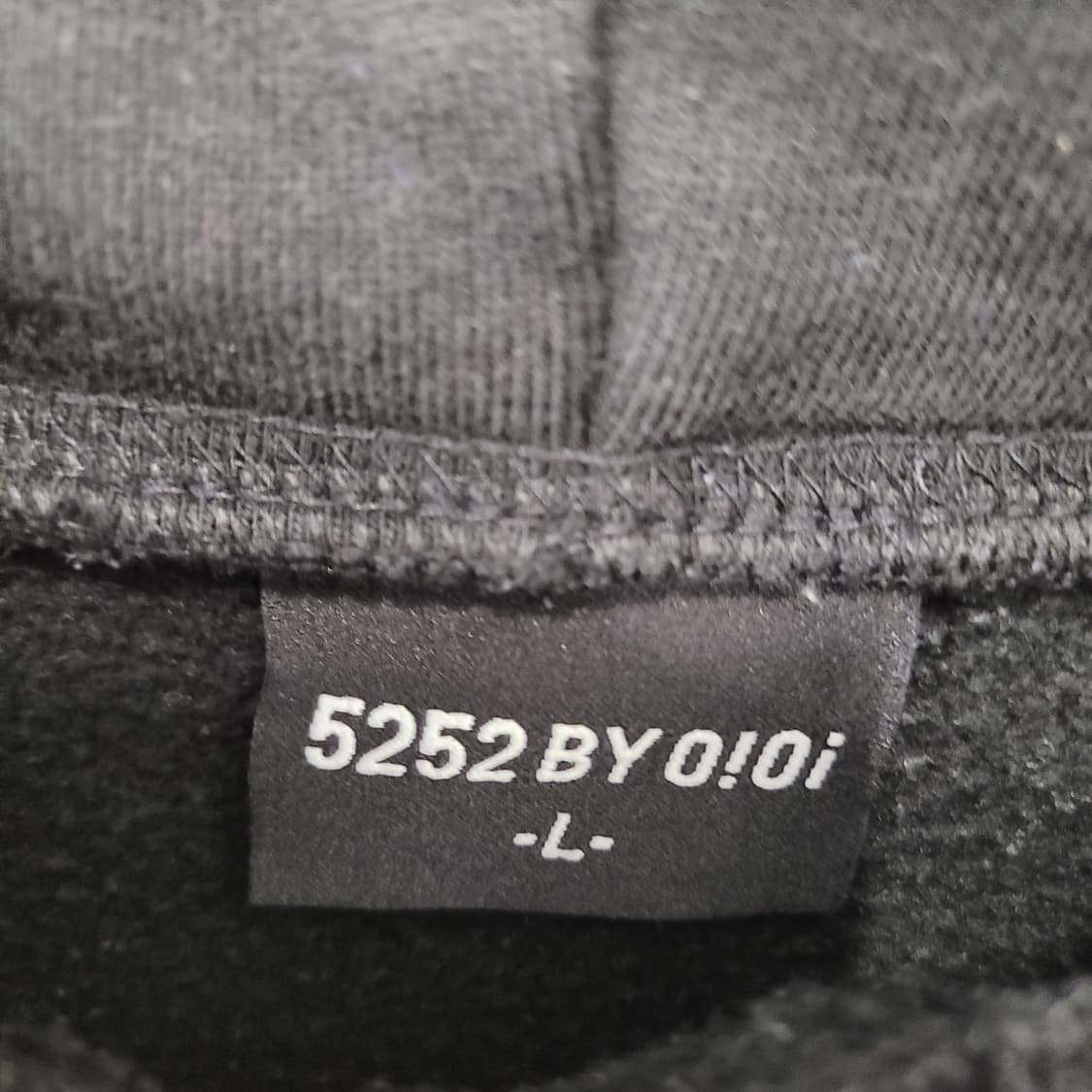 Oioi 오아이오아이 로고 후드티 블랙 상품이미지4