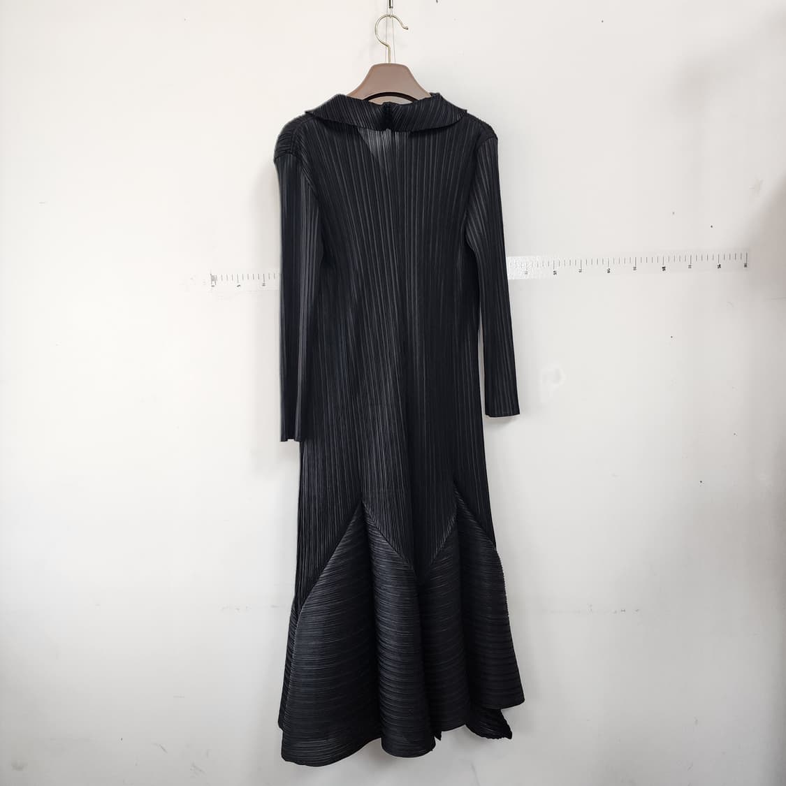 플리츠 롱 원피스 블랙 상품이미지4