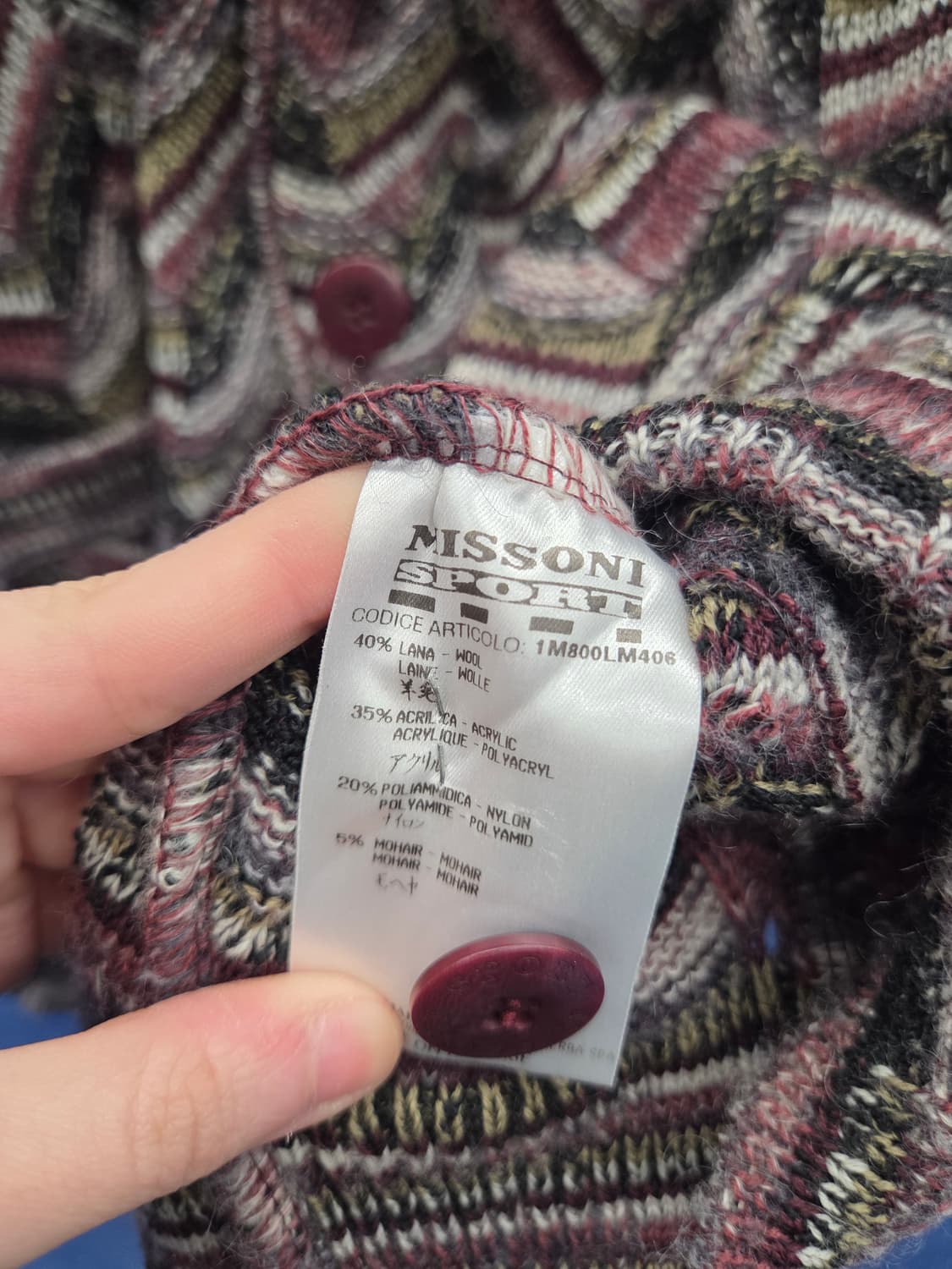 MISSONI 미쏘니 Italy 모헤어 혼방 가디건 상품이미지8