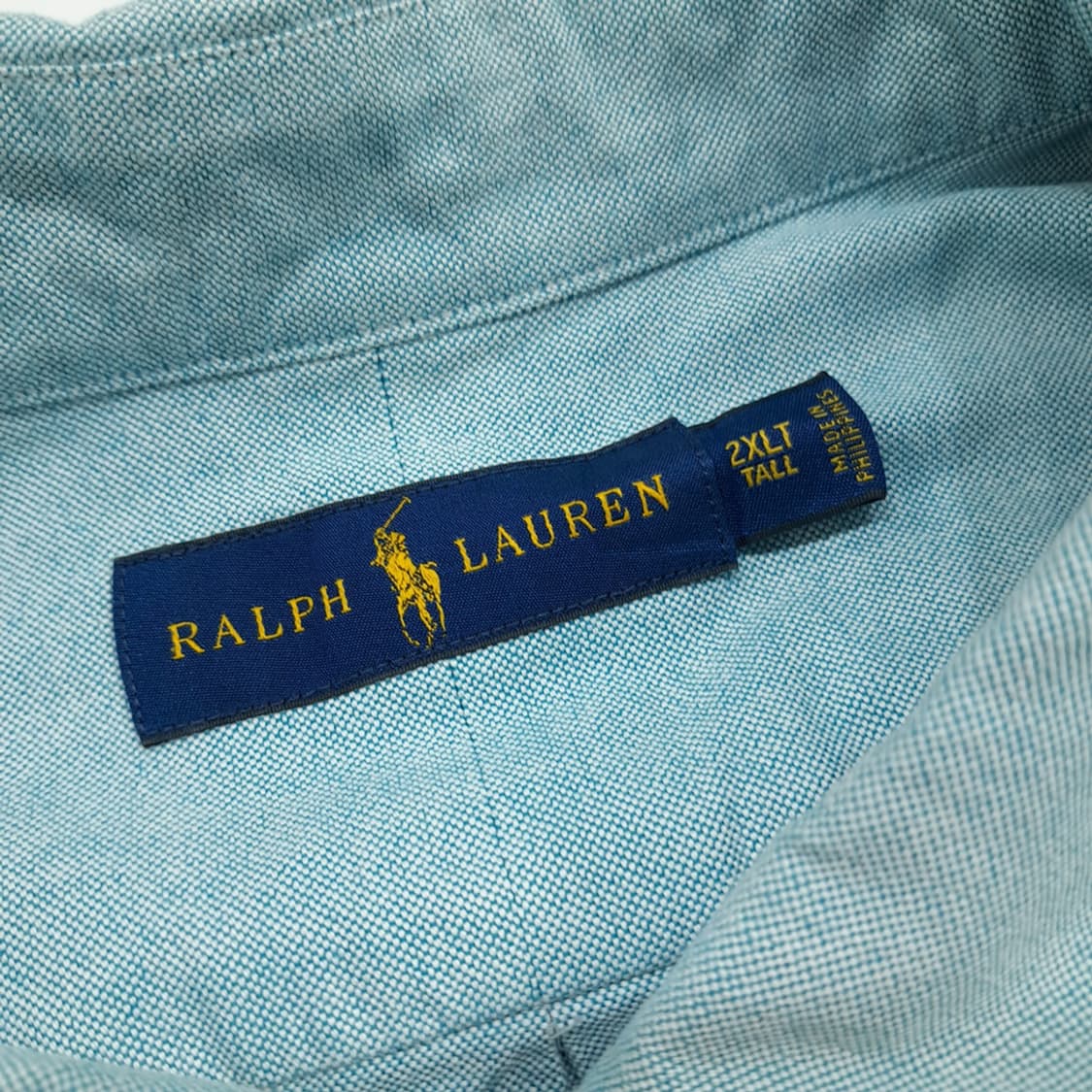 Cq073 2XL Tall 폴로 랄프로렌 그린블루 긴팔 셔츠 남방 상품이미지7