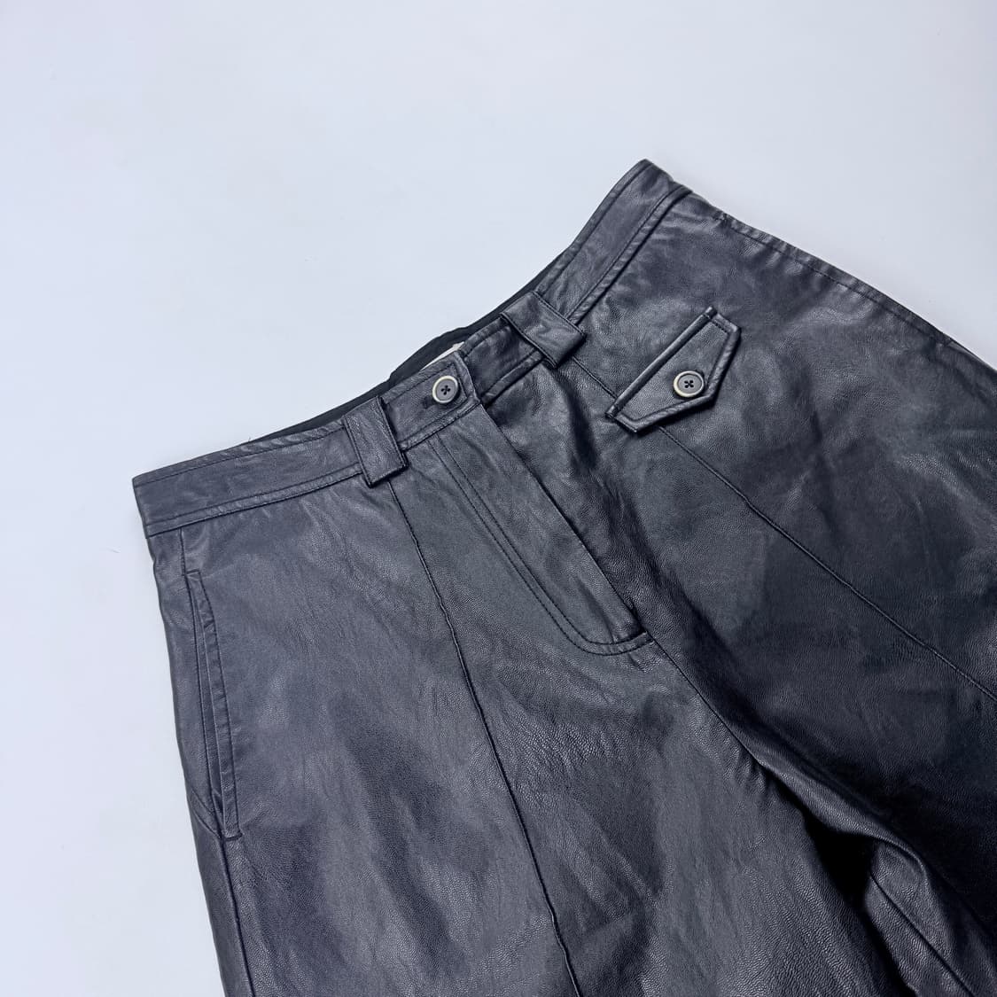Kijin 기준 레더 버뮤다 팬츠 상품이미지3
