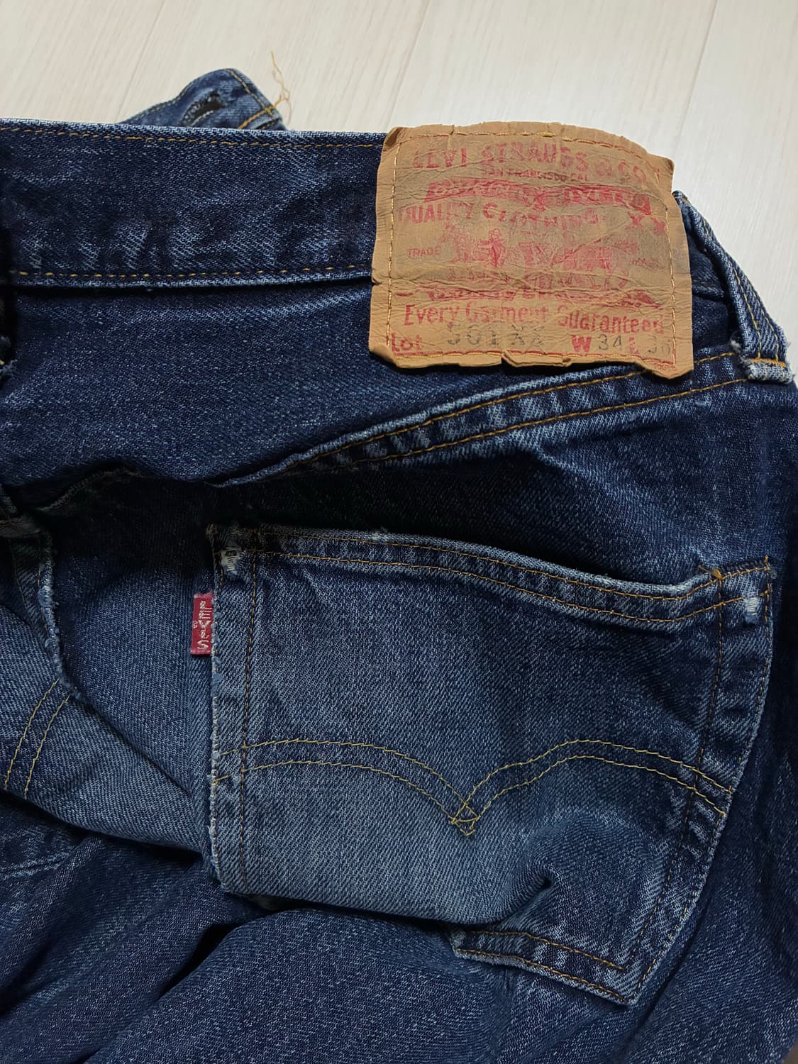 LEVI'S 501xx(555 공장) - 빅E, 셀비지 상품이미지7