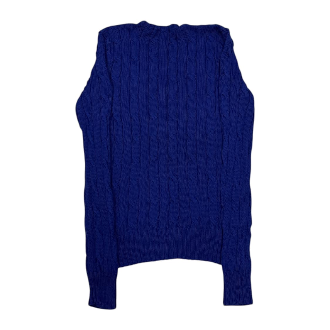 폴로 랄프로렌 케이블 피마코튼 꽈배기 니트 S 퍼플블루 상품이미지3