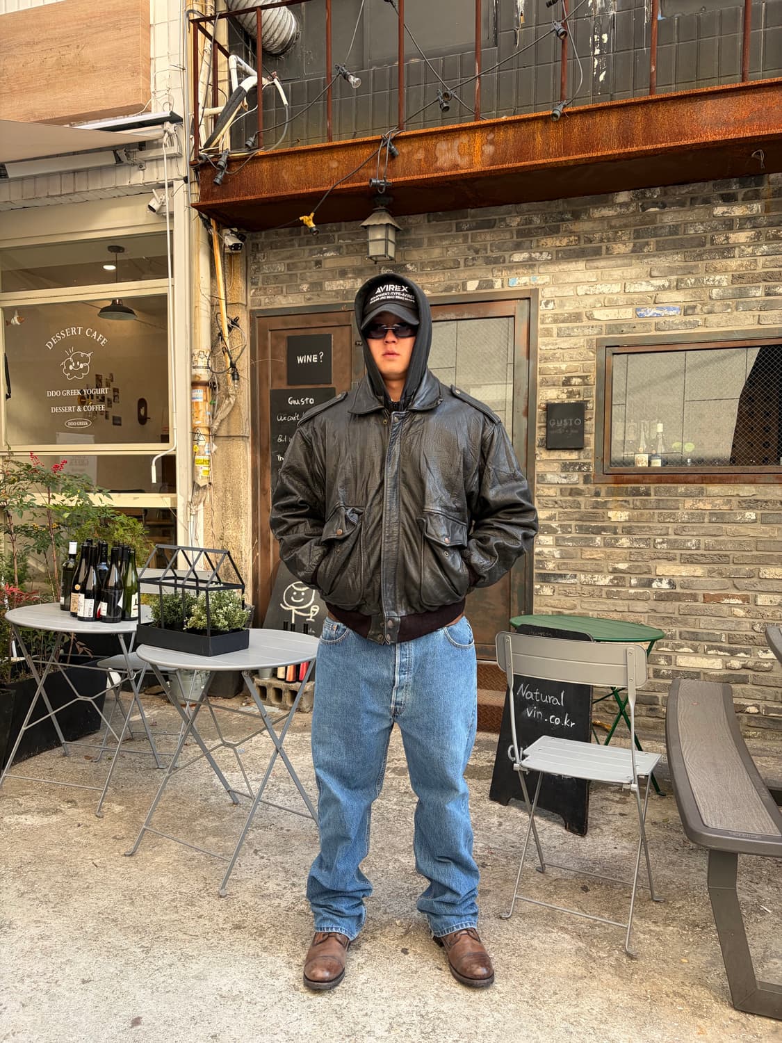 80’s Japanese cow-leather A-2 bomber 상품이미지1