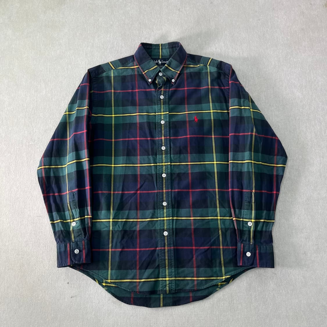 100 폴로랄프로렌 빈티지 체크 코튼 셔츠 상품이미지1