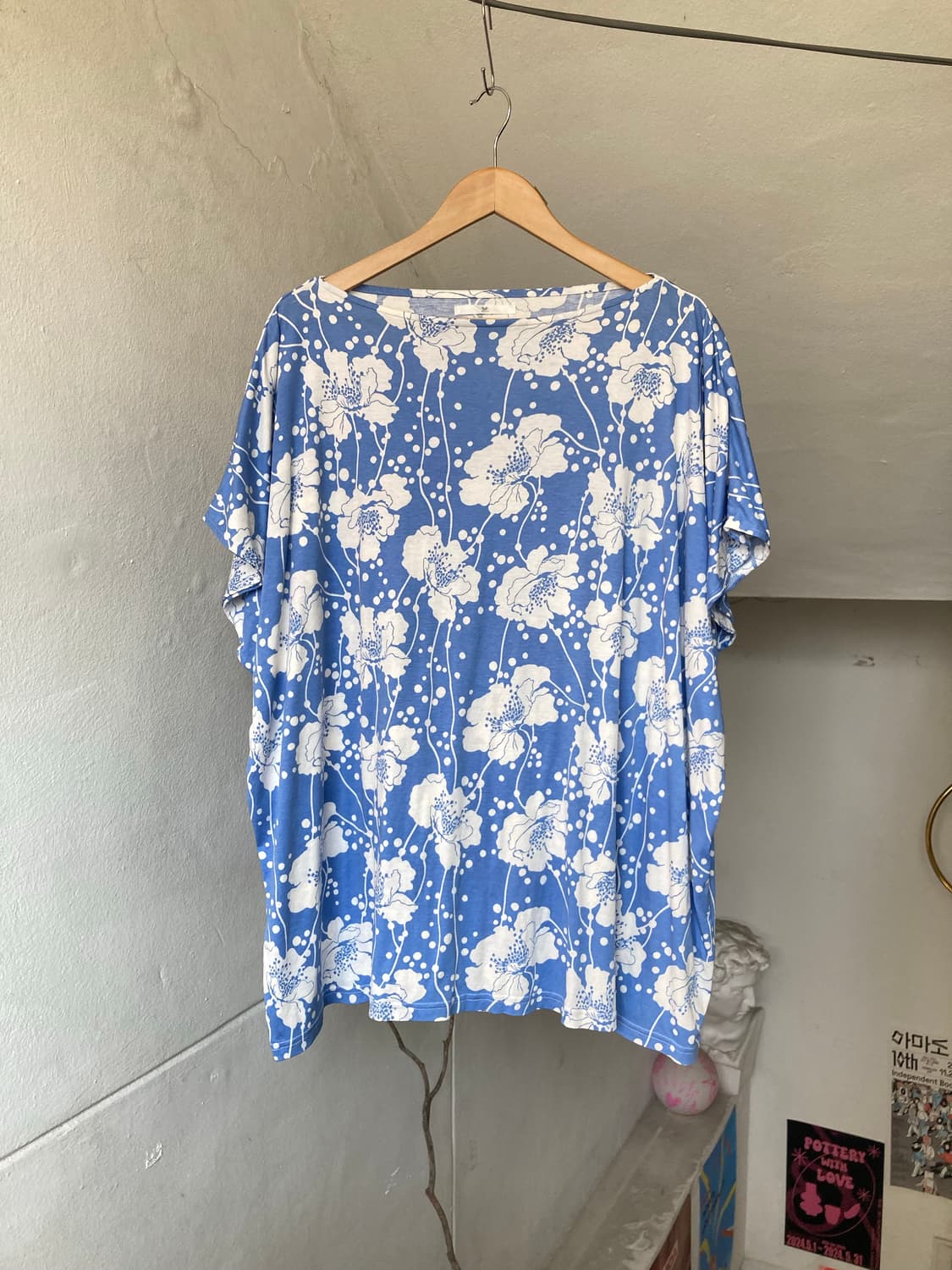 하와이안 패턴 오프숄더 상품이미지1