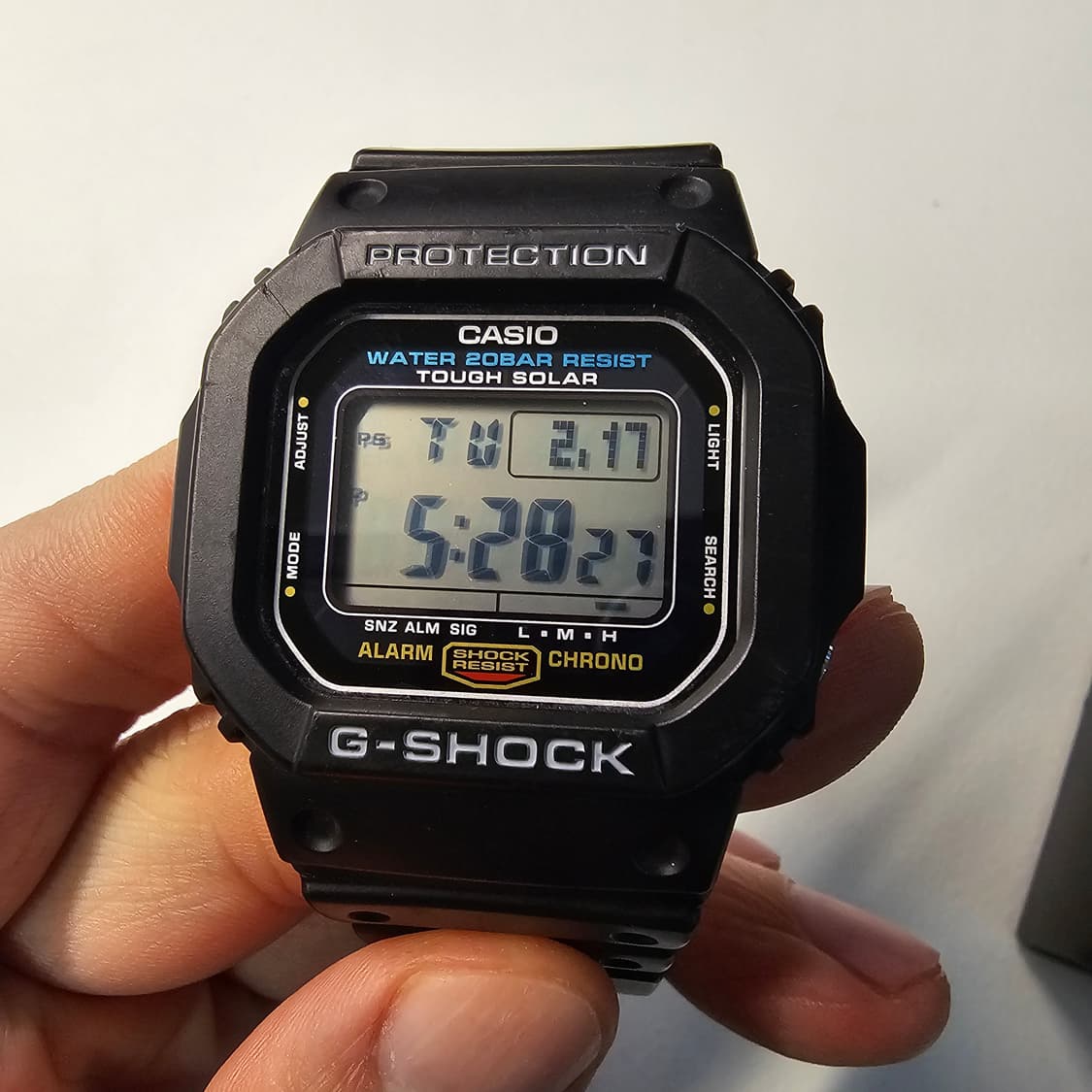 지샥 5600E 1DR 태양광 충전 시계 블랙 팝니다! 상품이미지5