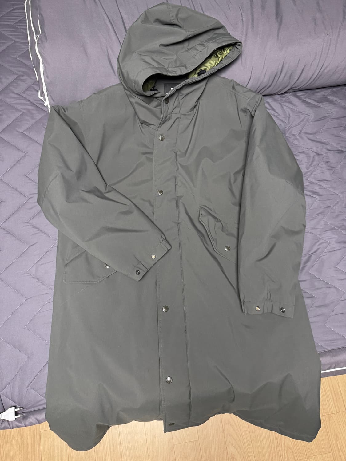 유니클로X엔지니어드가먼츠 후드코트 (카키 XL) 상품이미지6