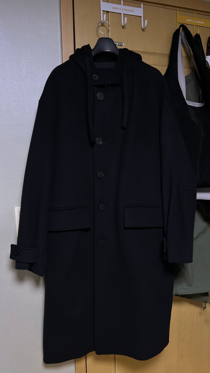 폴리테루 멜튼울 후디드코트 3 초판x 상품이미지1