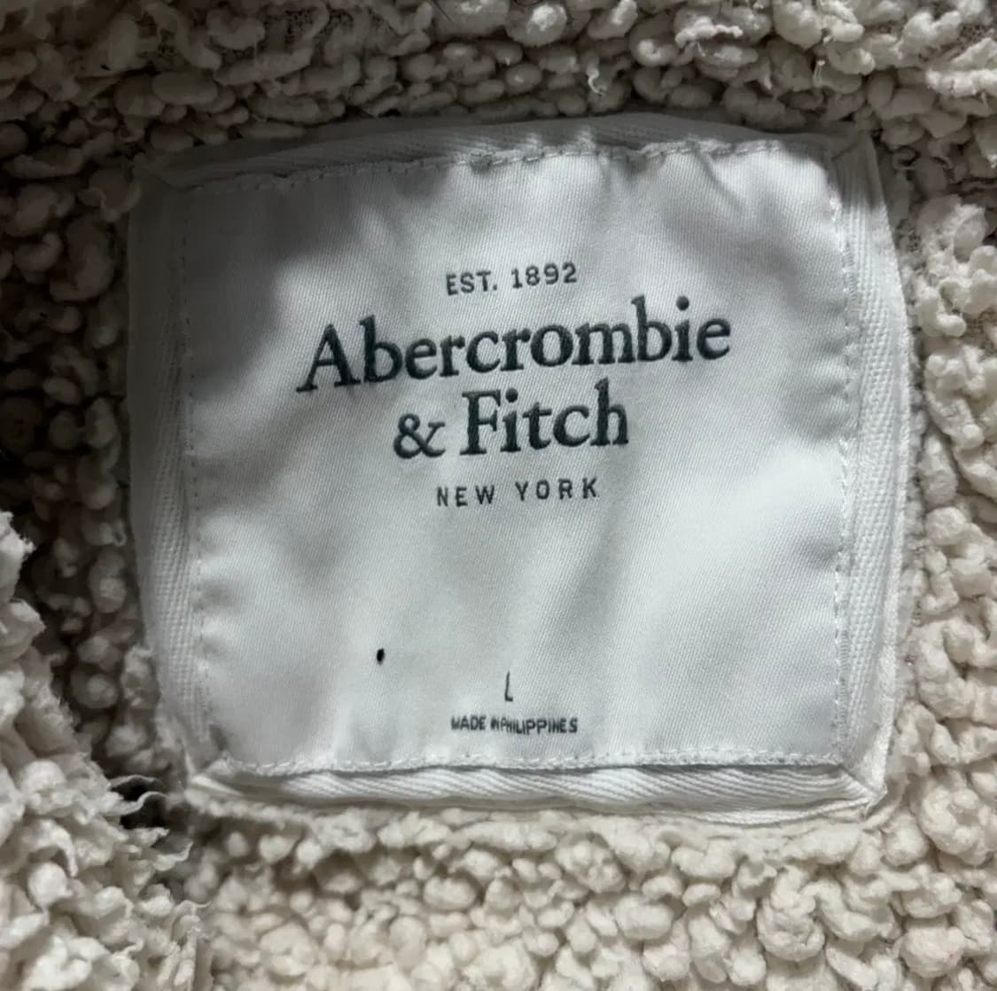아베크롬비 화이트 후드 가디건(L) 상품이미지4