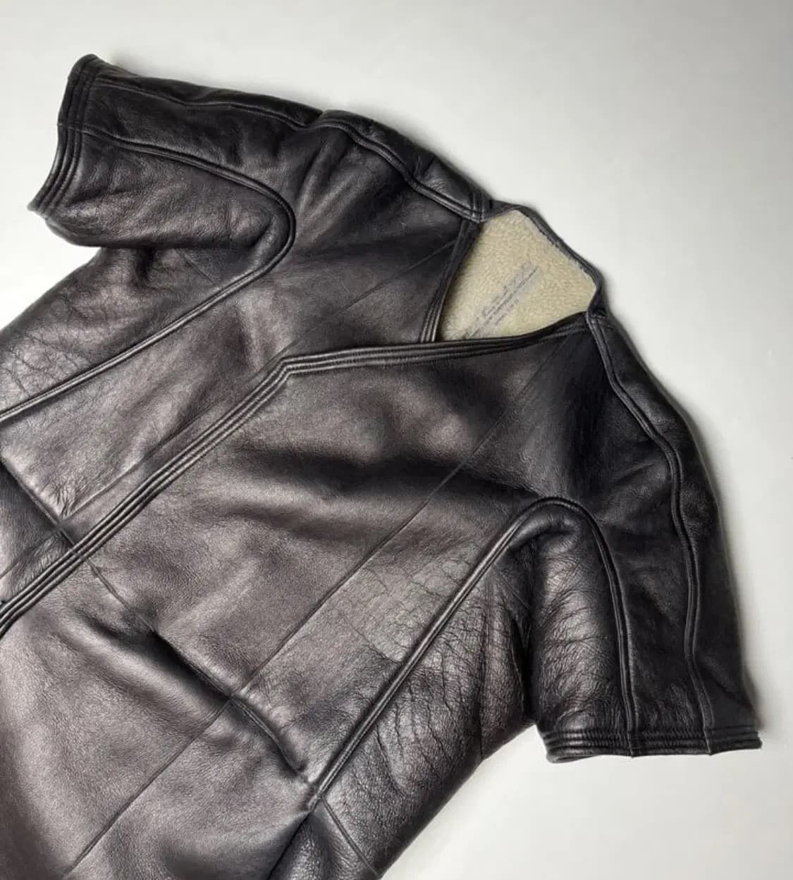 릭 오웬스 SPHINX F/W 15 코트(시어링-램스킨)해외발송 상품이미지4
