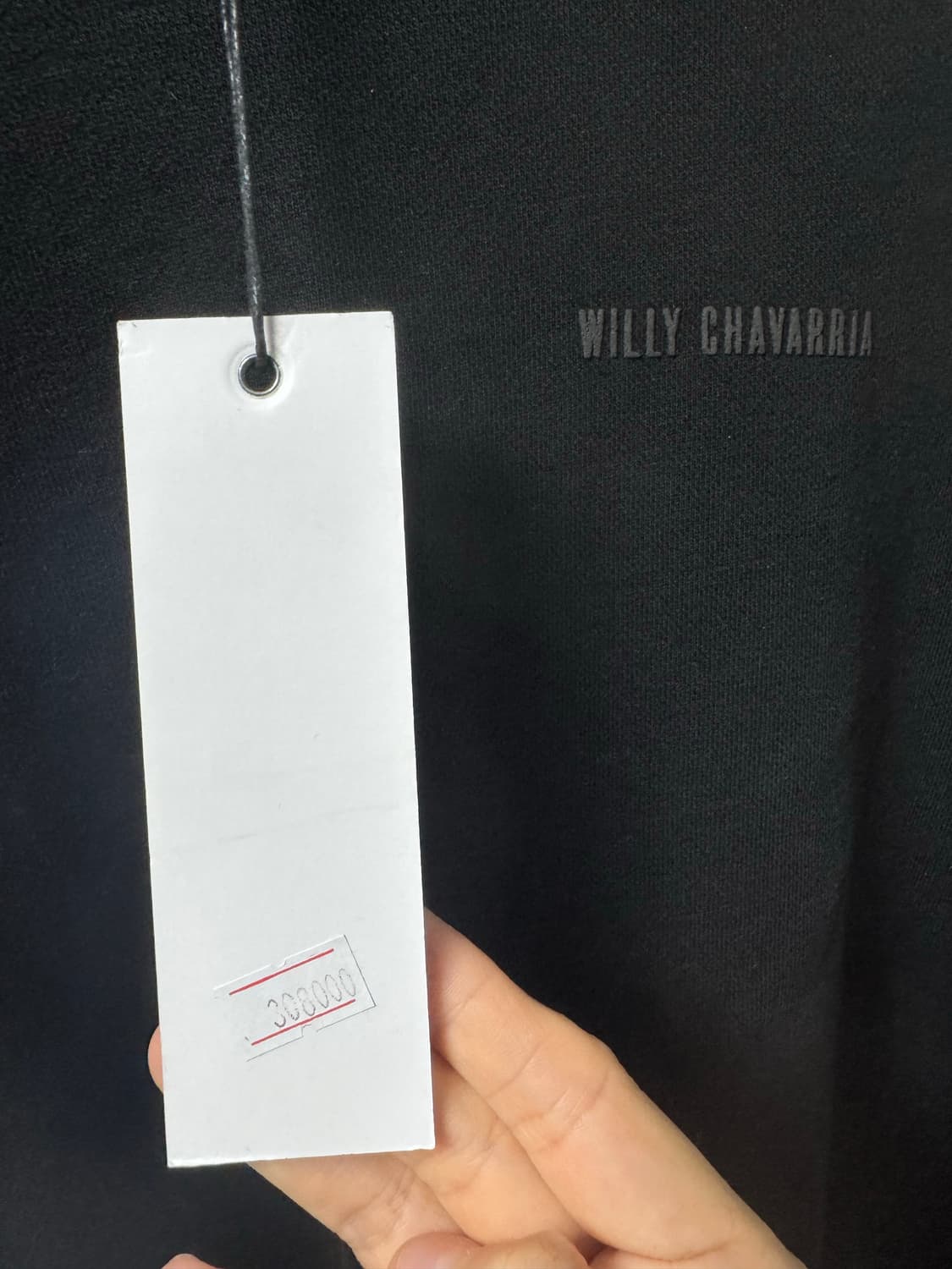윌리차바리아 WILLY CHAVARRIA 블랙와플 맨투맨 롱슬리브 상품이미지6