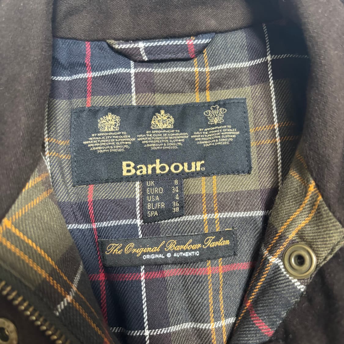 36 바버 여성 퀄팅 왁싱 자켓 상품이미지4