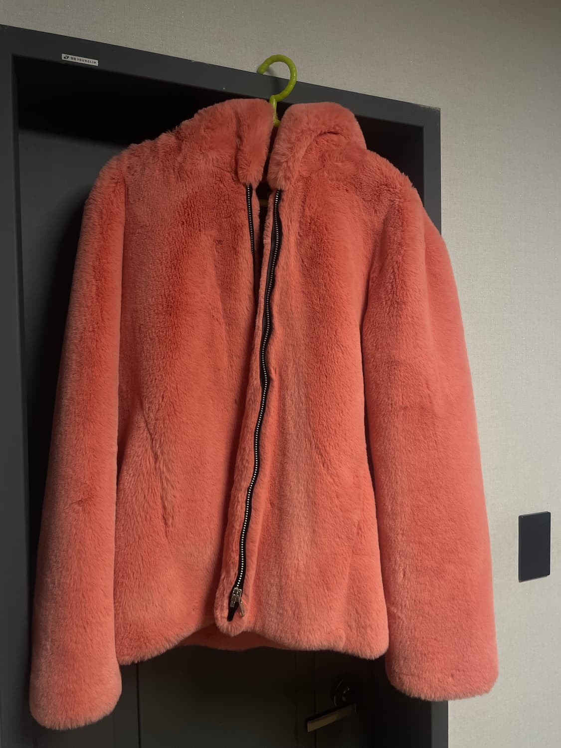 자체제작 코랄핑크 고퀄리티 퍼후드 (100-105) 상품이미지4