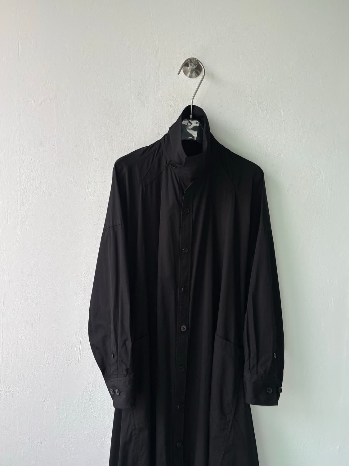 요지야마모토 하이넥 코트  상품이미지5