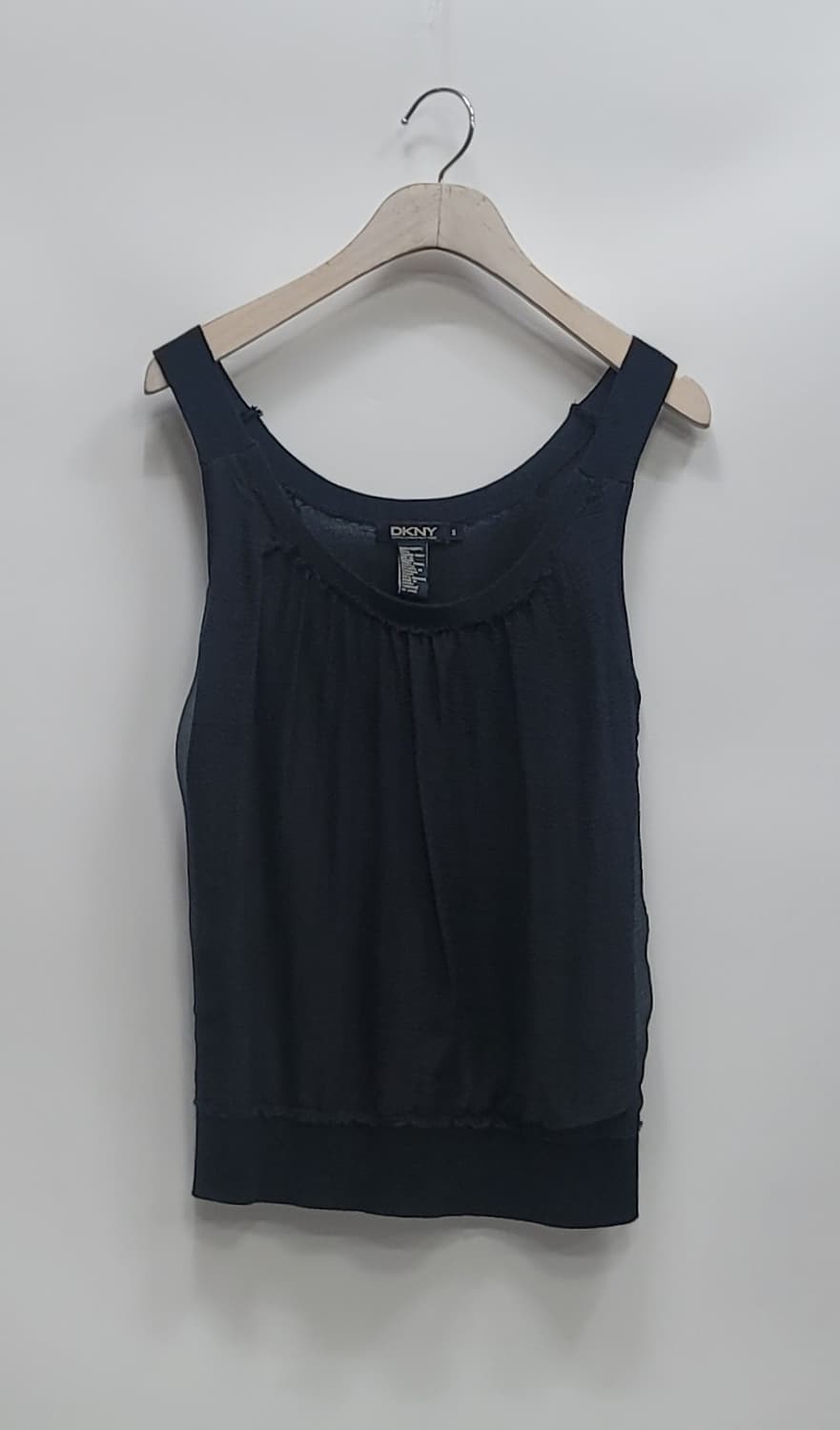 DKNY 도나카란뉴욕 실크 시스루 슬리브리스 / 여 S 블랙
 상품이미지1