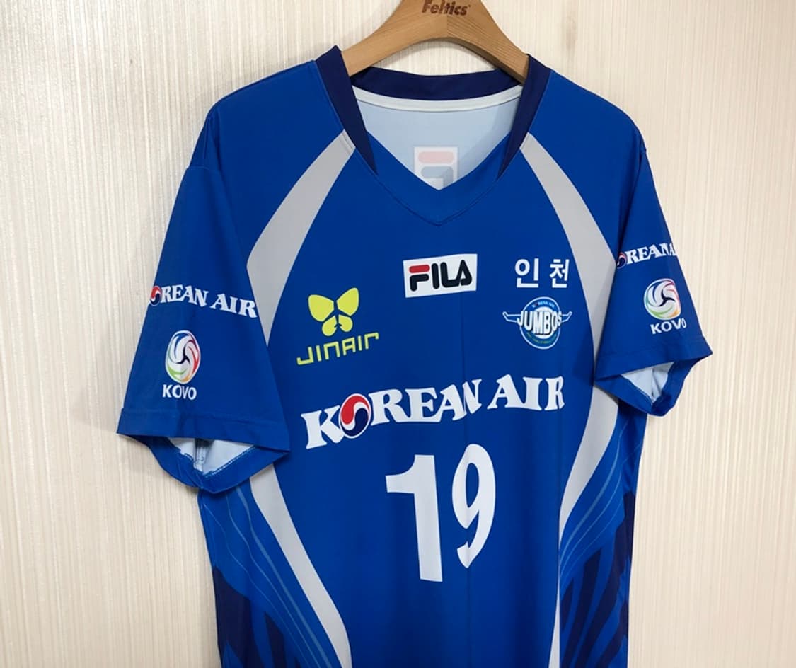 V-리그 필라 인천 대한항공점보스 선수실착유니폼/져지 #19 진성태 상품이미지4