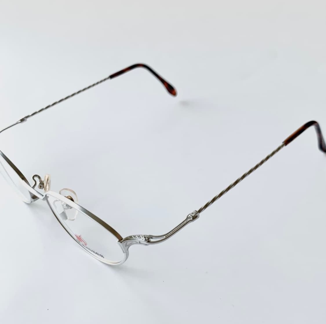 데드스탁 실버 오벌 유니크한 빈티지 안경테 1739 상품이미지5