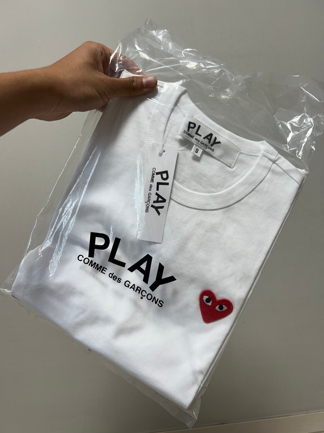 꼼데가르송 반팔 화이트 상품이미지3