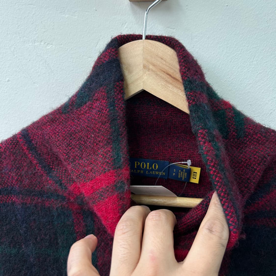 16159 - 폴로 랄프로렌 체크 블렌드 터틀넥 니트 상품이미지3