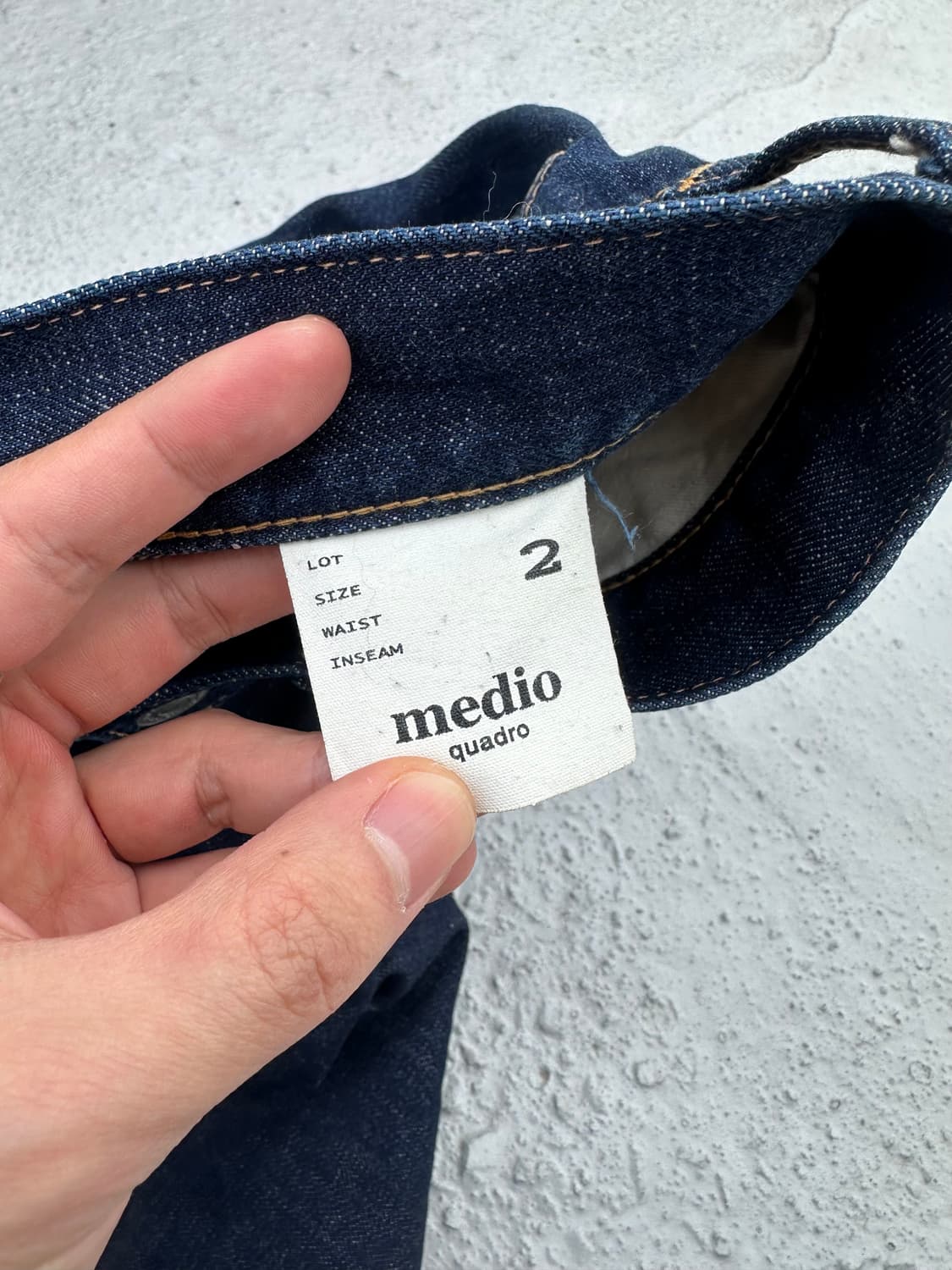 quadro medio 데님 팬츠 상품이미지4