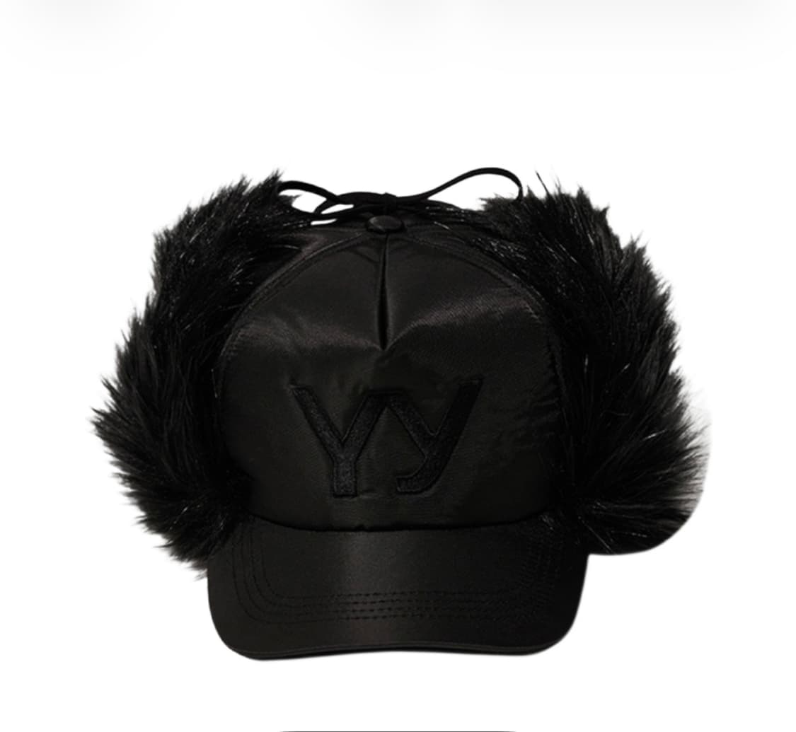 Open Yy Faux Fur Earflap Cap Black  상품이미지1