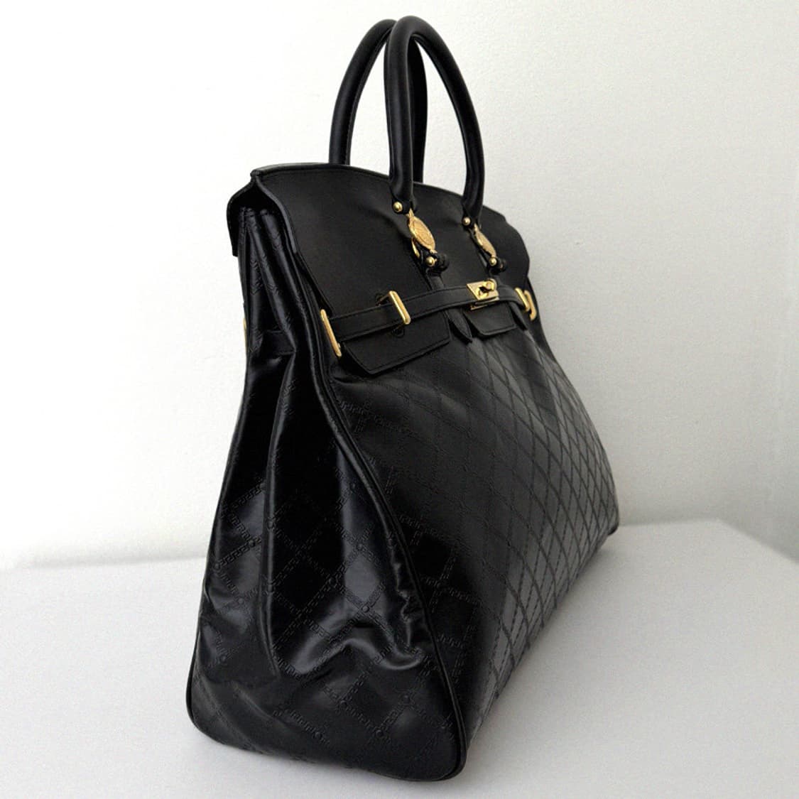 베르사체 빈티지 골드 금장 락 버킨백 50 토트 여행가방 지드래곤 상품이미지3