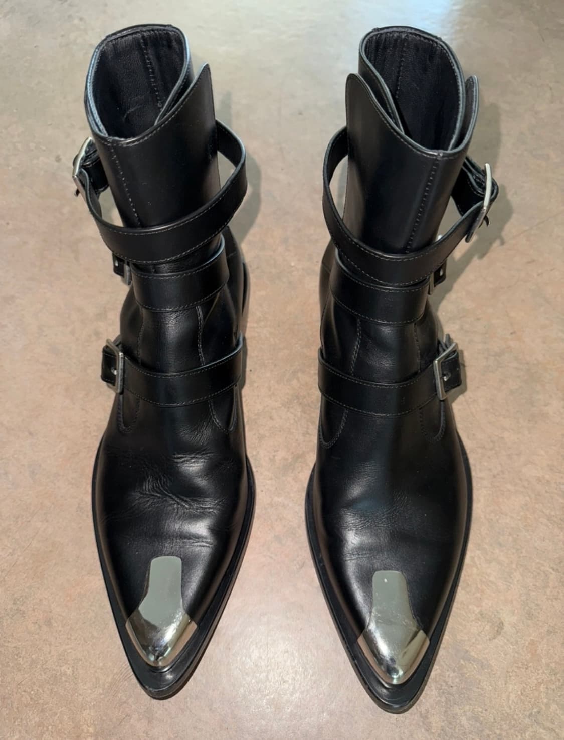 Alexander McQueen 알렉산더 맥퀸 메탈 스트랩 부츠 상품이미지4