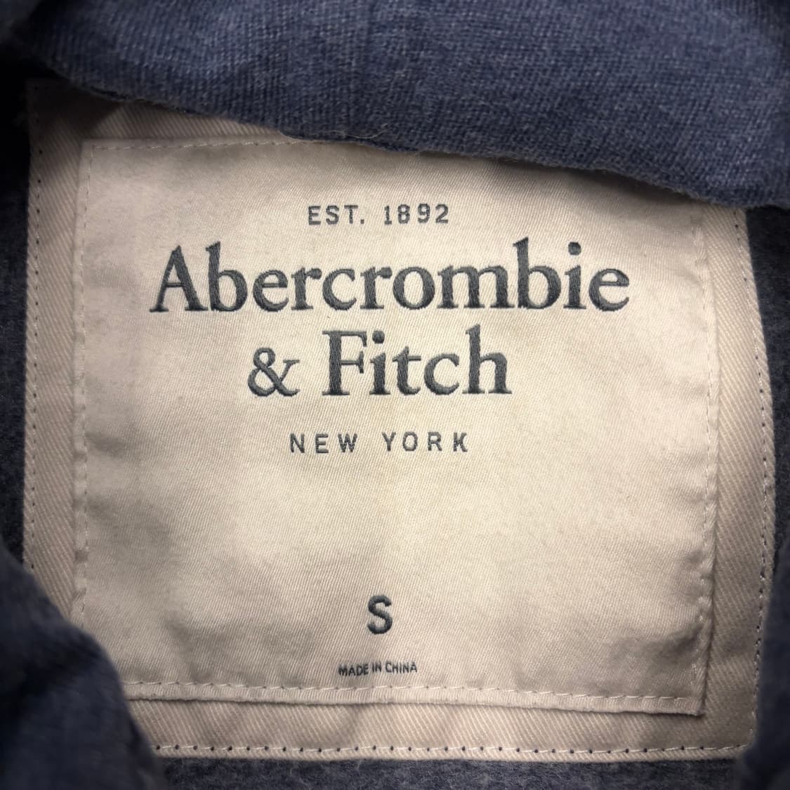 아베크롬비 y2k 네이비 차콜 후드집업 S 상품이미지7
