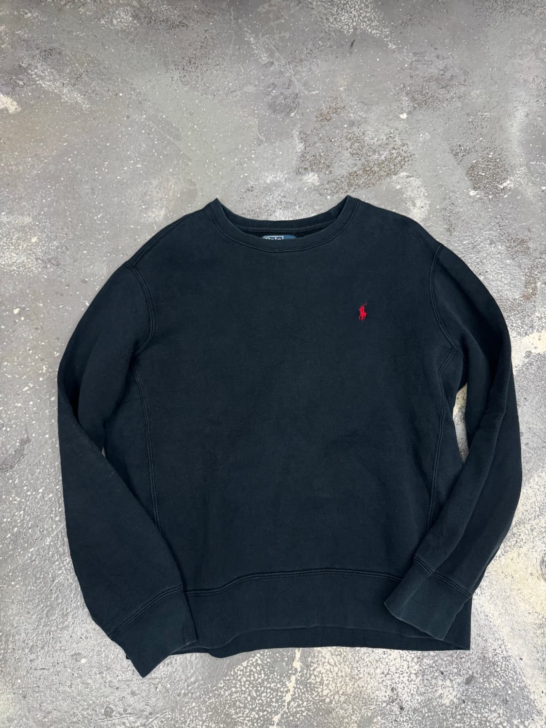 폴로 맨투맨 검정 기본 상품이미지1