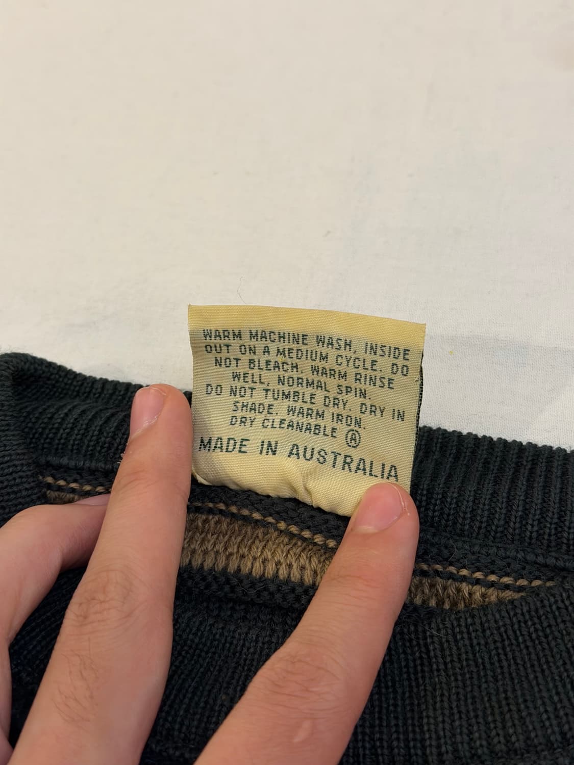 쿠지맛 오스트레일리아 그런지 멀티케이블 울 니트 상품이미지4