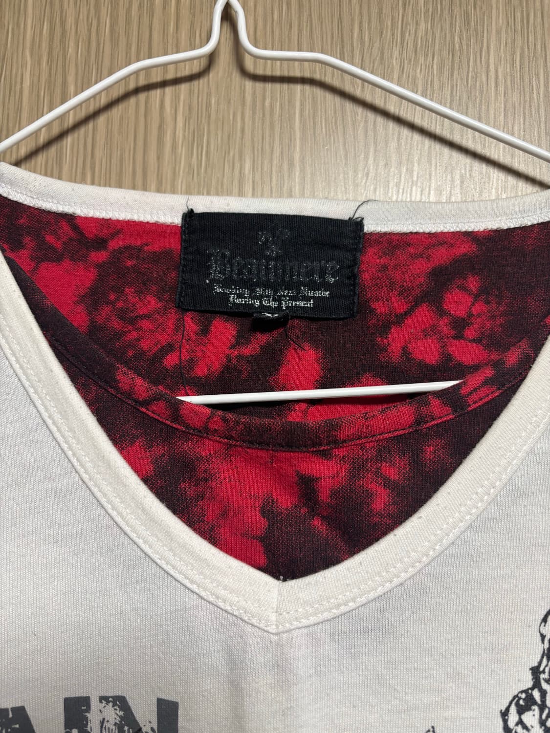 펑크 패턴 레이어드 티셔츠 상품이미지2