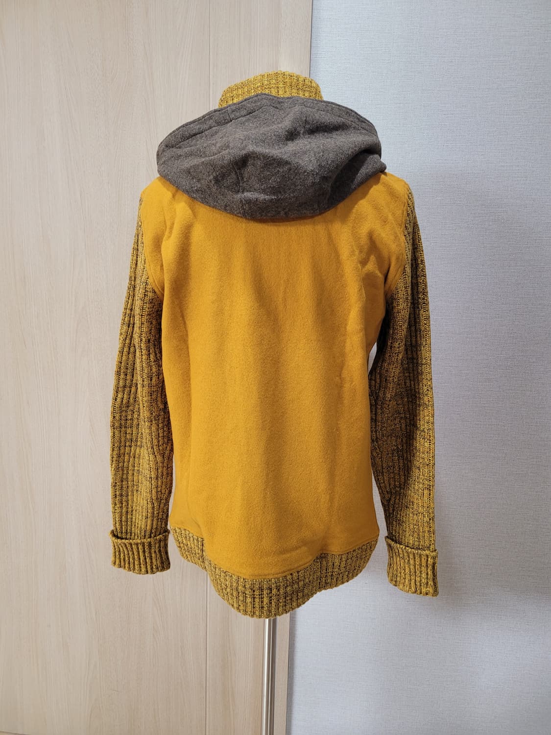 켈번 KELBURN 남자 모직 니트 후드 자켓 105 오렌지 상품이미지5