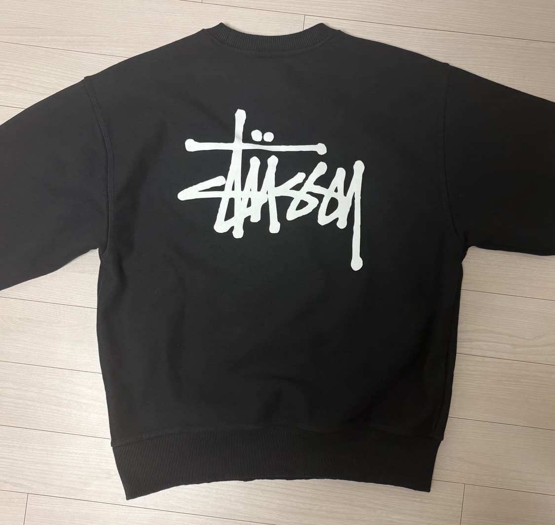 스투시 맨투맨 블랙 상품이미지2