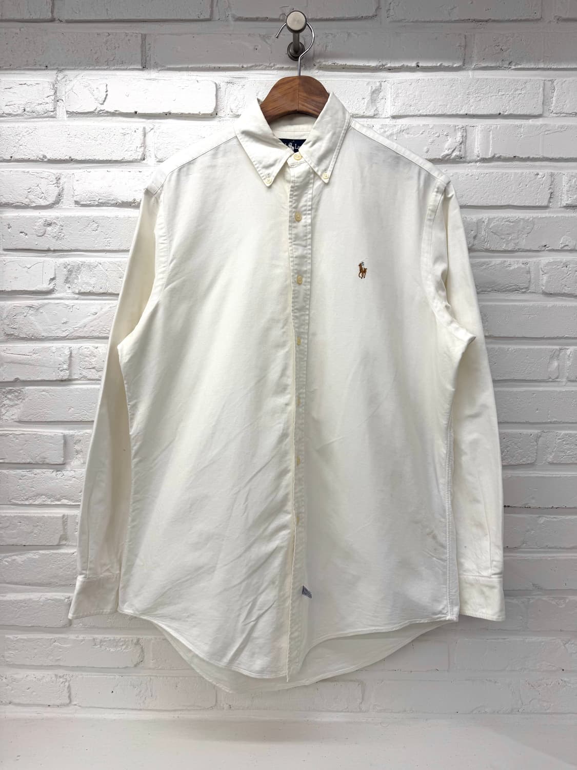 폴로 화이트 코튼 셔츠 상품이미지3