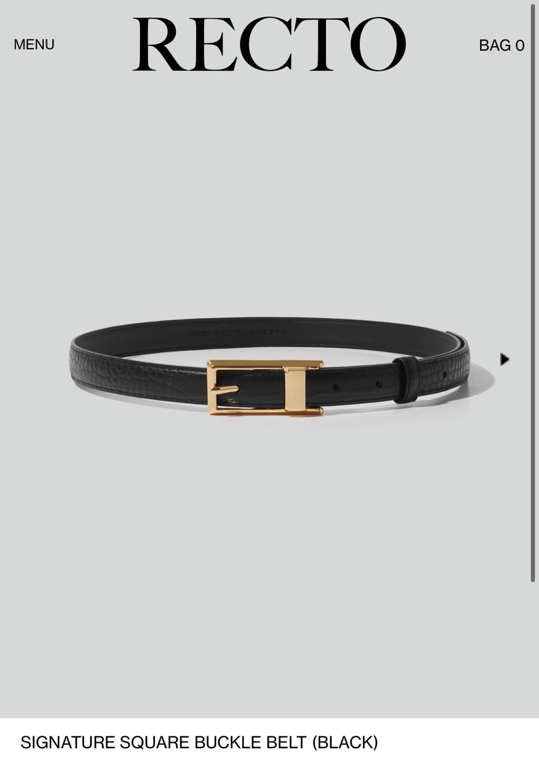 렉토 시그니처 스퀘어 벨트 상품이미지1