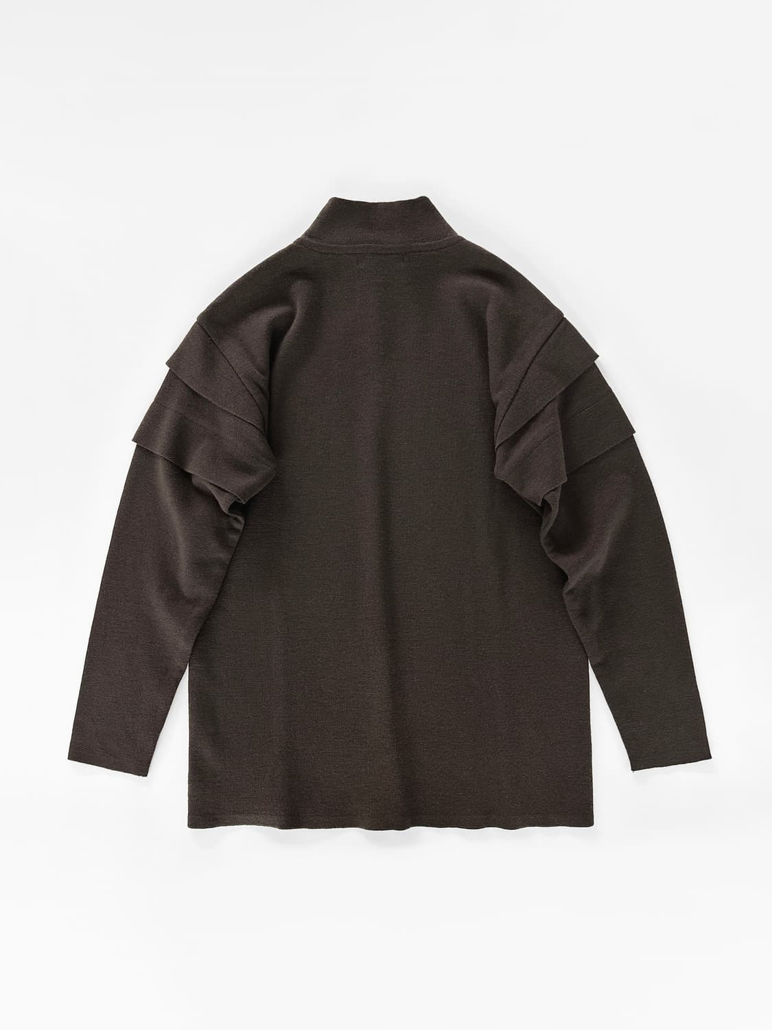 80s 이세이 미야케 울 티어드 숄더 모크넥 니트 상품이미지4