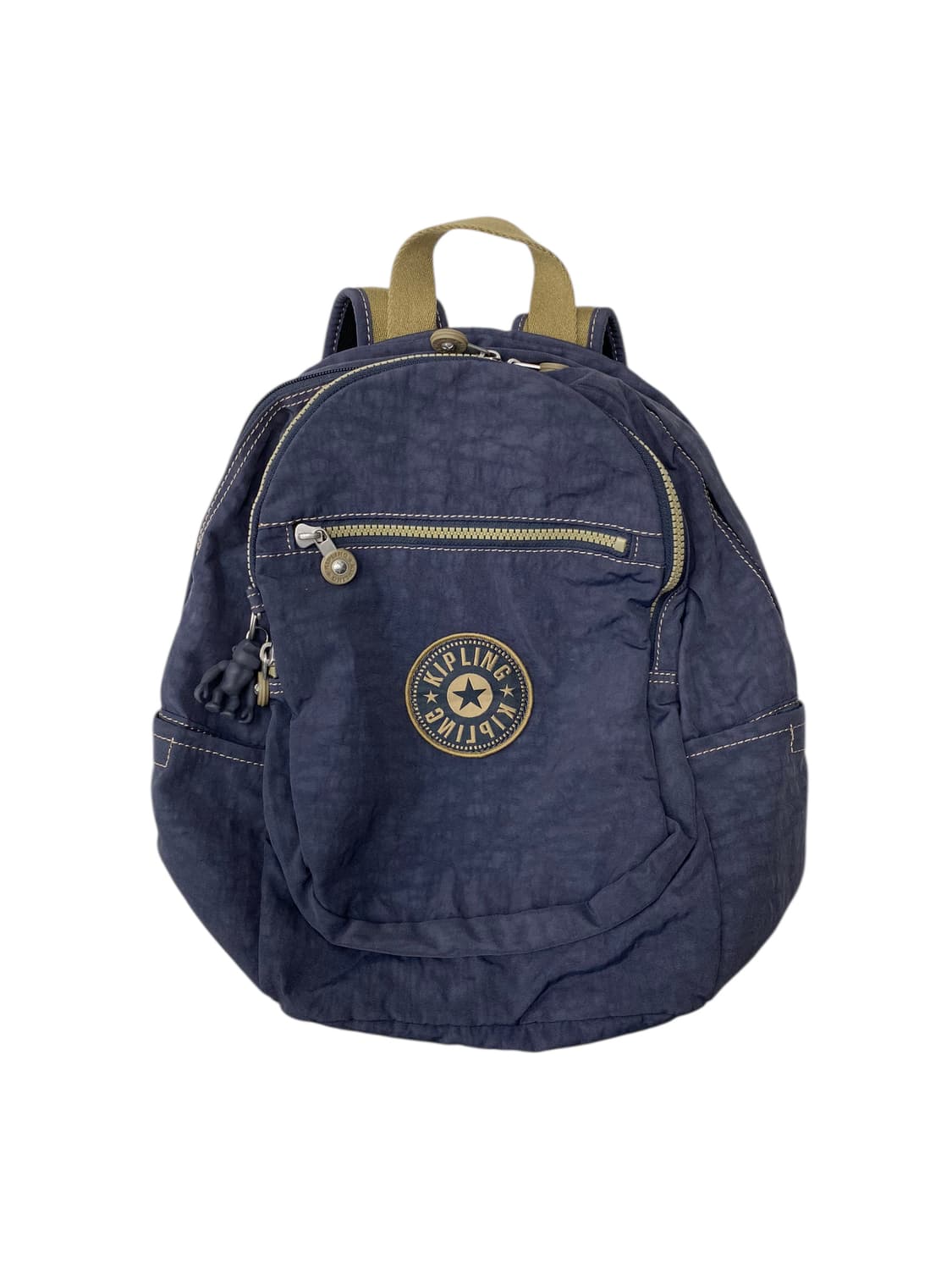 키플링 뮤트블루 베이지배색 백팩 상품이미지1