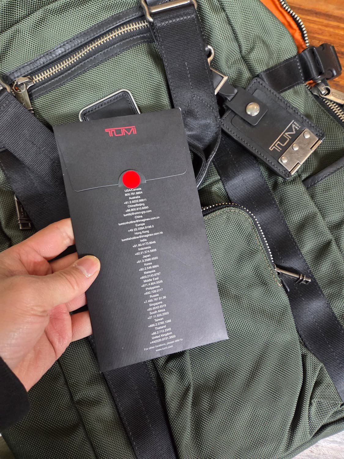 투미 알파 브라보 르준 토트백 겸용 백팩 카키 상품이미지7