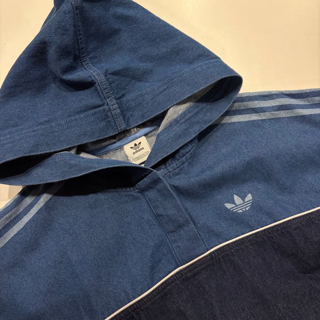 [36] 아디다스 데님 후드 아노락 제니 착용 C838 상품이미지3