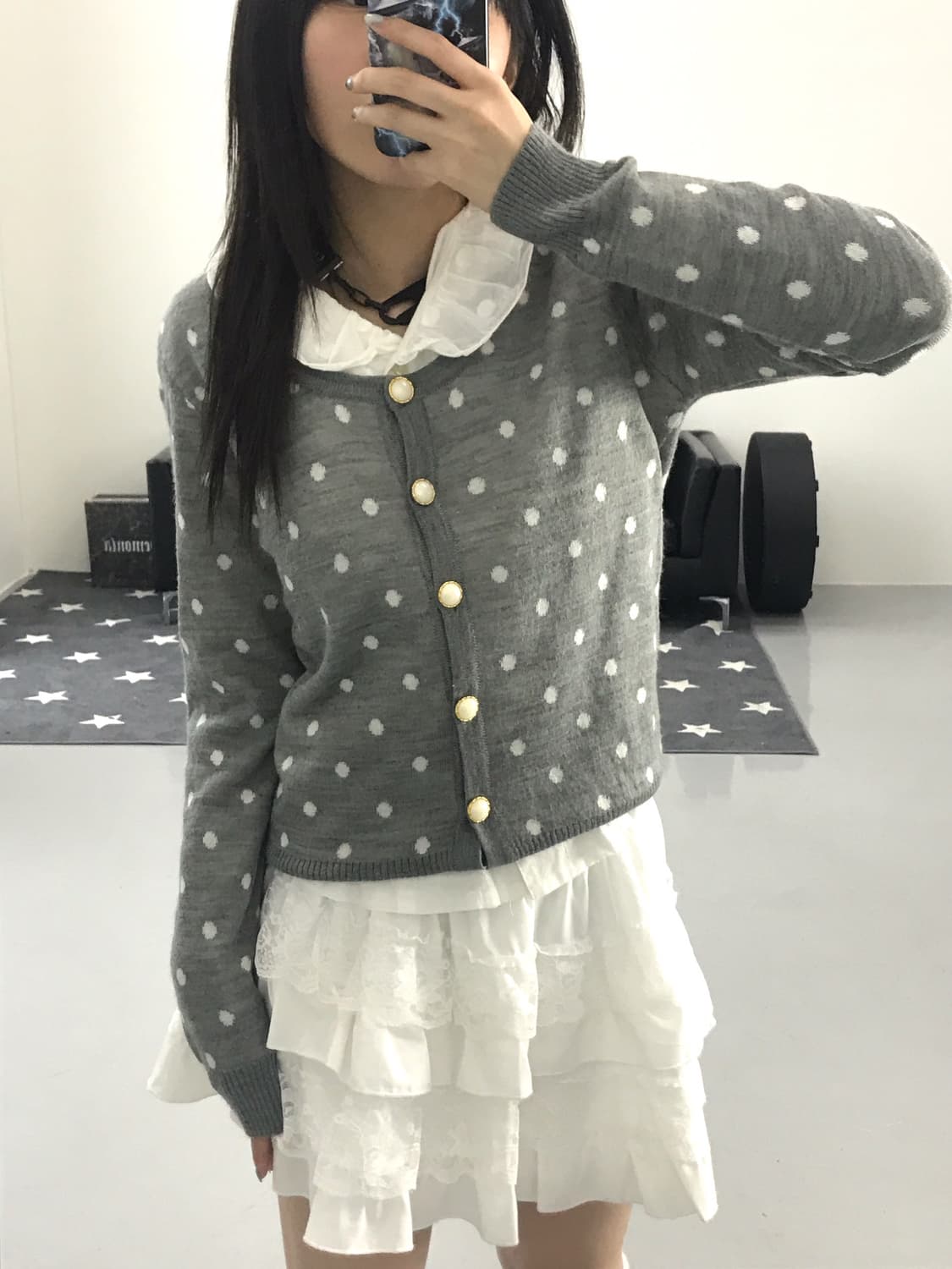 Jpn Dotted Cardigans 상품이미지1