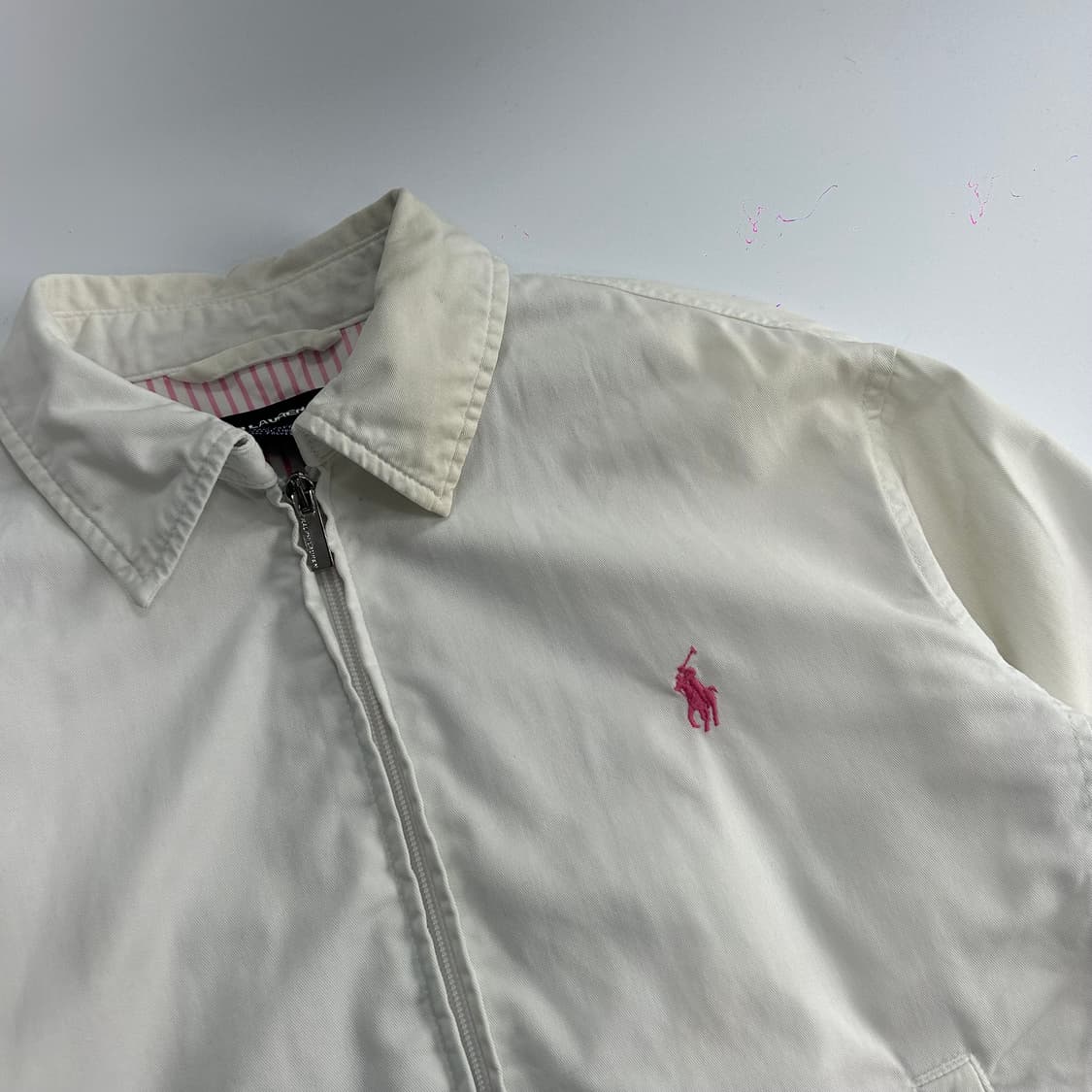 Polo 폴로 스포츠 핑크포니 화이트 코튼 자켓 상품이미지4