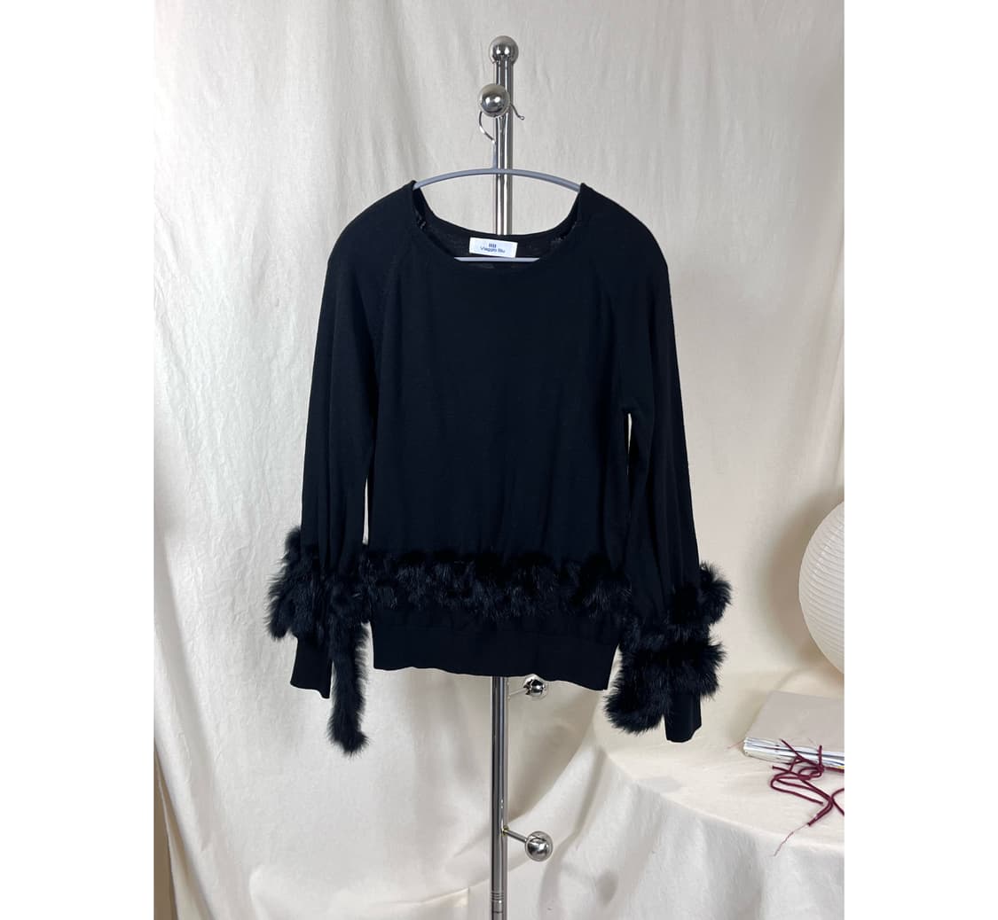 Fur-Trim Sweater 상품이미지1