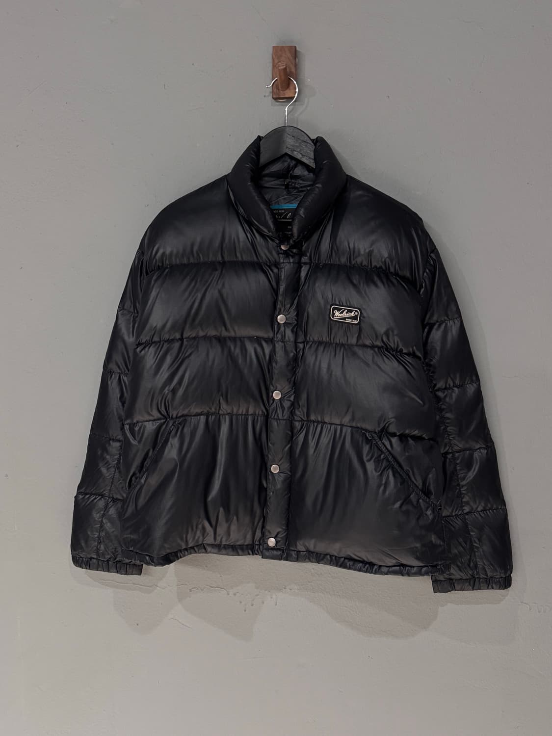 Woolrich 울리치 로고 블랙 다운 패딩  상품이미지2