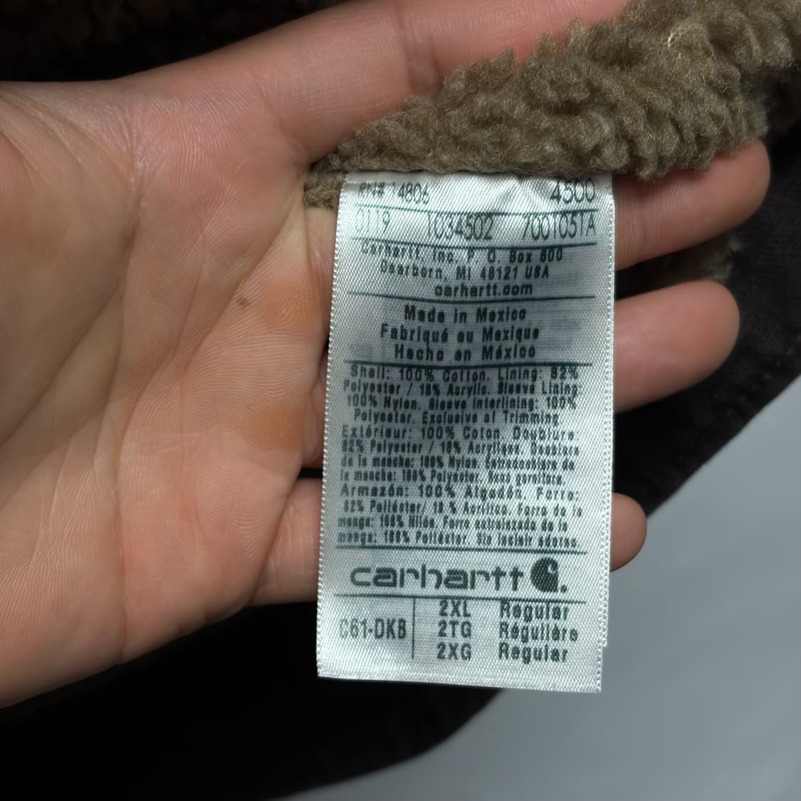 칼하트 C61 자켓 상품이미지4