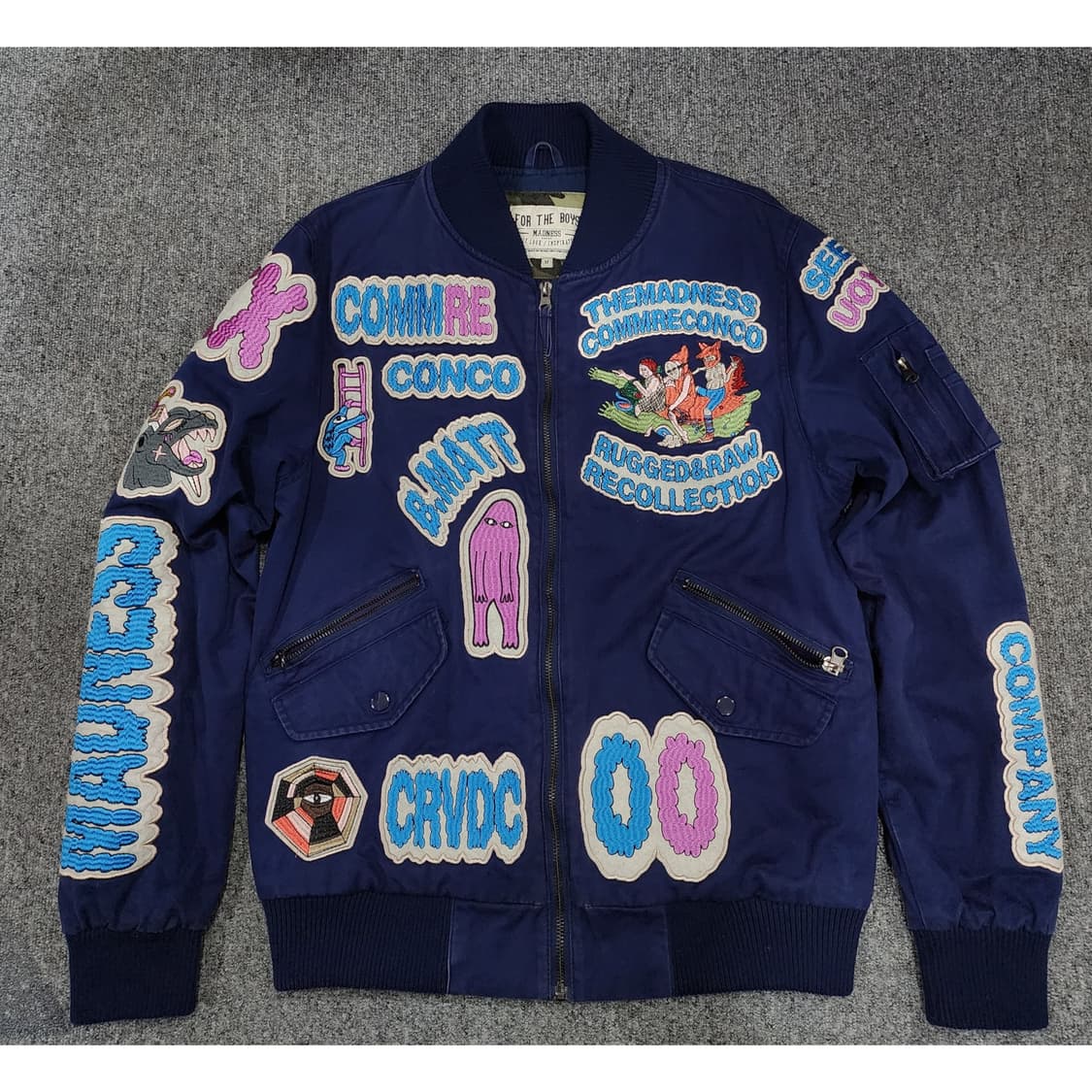 더 매드니스 빈티지 패치 스타디움 봄버 자켓 M 상품이미지1